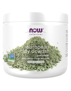 NOW Foods Polvo de Arcilla Europea 170g - Limpiador Facial Detox