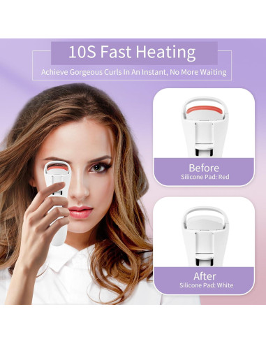 Rizador de Pestañas Eléctrico Acavado HUXING01 - Calentado, 2 Temperaturas