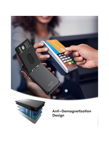 Cartera Magnética ZEEHOO para iPhone 16/15/14/13/12 - Soporte Ajustable