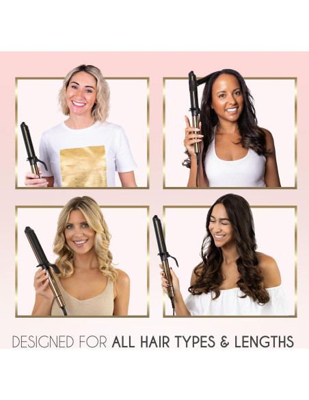 Rizador de Cabello ELLA BELLA 1 Pulgada Cerámica Profesional