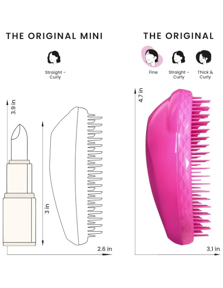 Cepillo Desenredante Tangle Teezer Fino y Frágil Lavanda