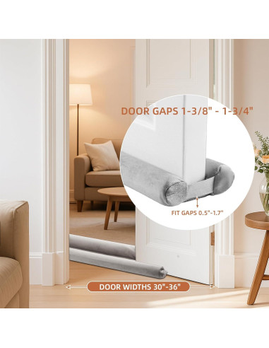 Tapón para puerta Amugret 30-36" Gris Aislante Acústico