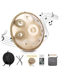 Juego de tambor Handpan Seoenlin 9 Notas 440Hz 7.69kg