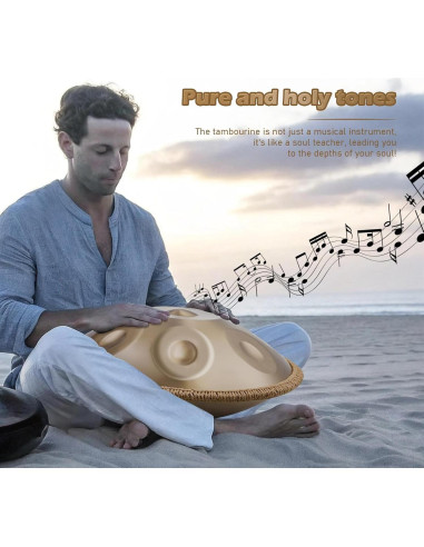 Juego de tambor Handpan Seoenlin 9 Notas 440Hz 7.69kg