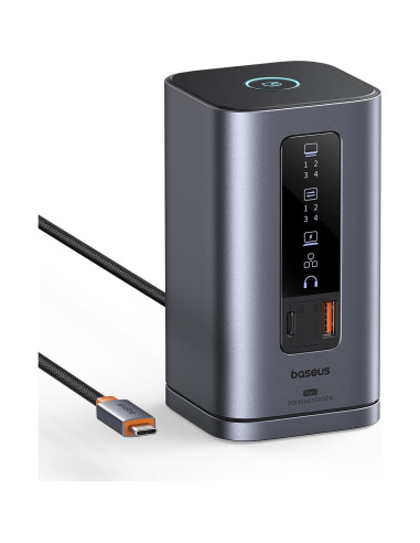 Baseus Estación de Acoplamiento 11 en 1 + Power Bank Magnético 10000mAh