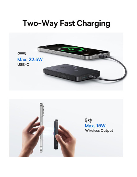 Baseus Estación de Acoplamiento 11 en 1 + Power Bank Magnético 10000mAh