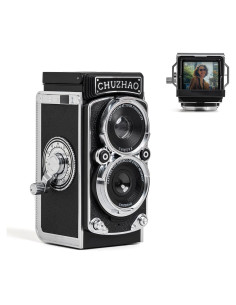 Cámara Digital Chocapt Retro TLR 12MP 1080P con Tarjeta 16GB