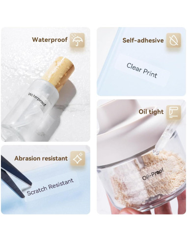 Cinta de Etiquetas Adhesivas NIIMBOT D110 3 Rollos 14x40mm