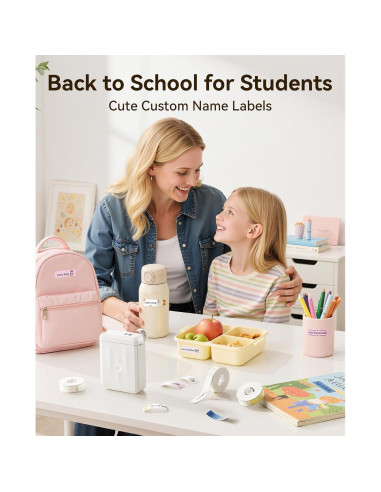 Máquina de Etiquetas NIIMBOT D110M con 3 Rollos 1.4x6 cm