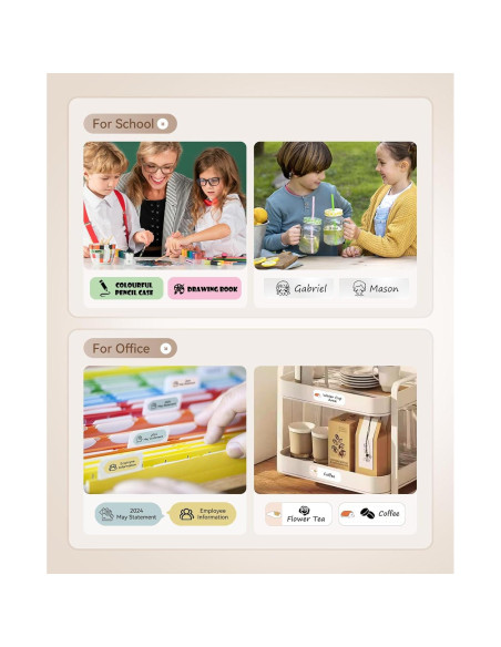 Máquina de Etiquetas NIIMBOT D110M con 3 Rollos 1.4x6 cm