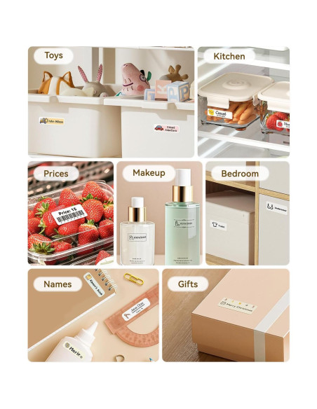 Máquina de Etiquetas NIIMBOT D110M con 3 Rollos 1.4x6 cm