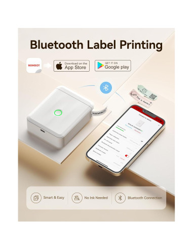 Máquina de Etiquetas NIIMBOT D110M con 3 Rollos 1.4x6 cm