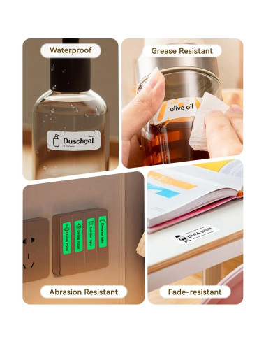 Máquina de Etiquetas NIIMBOT D110M con 3 Rollos 1.4x6 cm