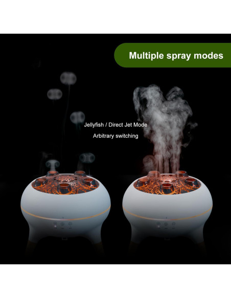 Difusor de Aromas HIROGA V80 250ml con Luz LED 7 Colores