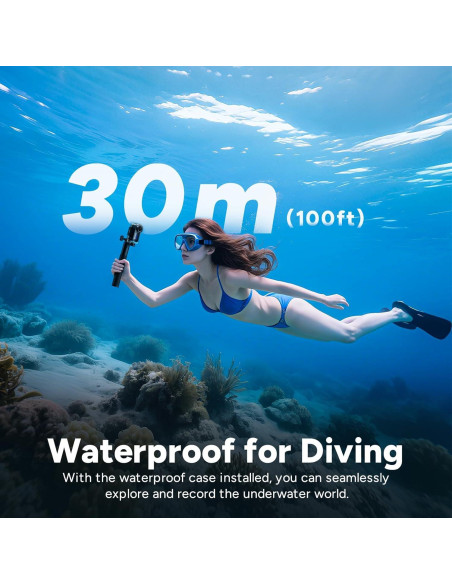 Cámara de Acción SJCAM C110Plus 4K Pocket Magnética Negra