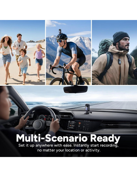 Cámara de Acción SJCAM C110Plus 4K Pocket Magnética Negra