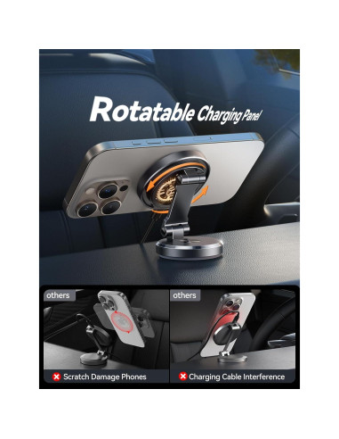 Cargador Inalámbrico para Auto JOYROOM MagSafe 15W Negro