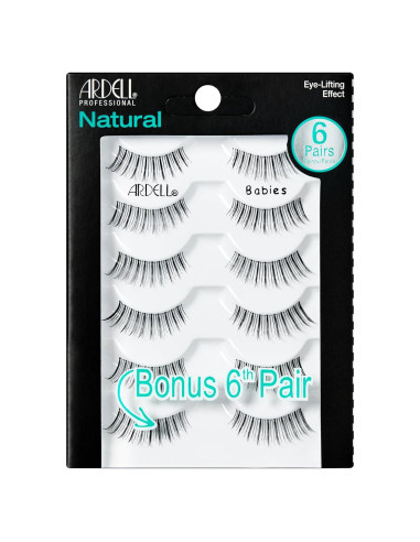 Pestañas Postizas Ardell Natural Babies Negro - Ligeras y Reutilizables