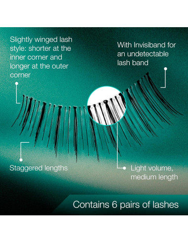 Pestañas Postizas Ardell Natural Babies Negro - Ligeras y Reutilizables