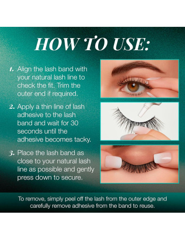 Pestañas Postizas Ardell Natural Babies Negro - Ligeras y Reutilizables