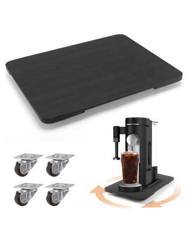 Bandeja Deslizante 360 JAYOBGO para Cafetera Negra Mediana