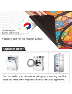 Cubierta Magnética para Lavavajillas BOENLE 58.42x66.04cm Árbol Abstracto 2