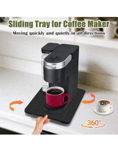 Bandeja Giratoria 360 Xykzra para Cafetera Negra 9.5x14" 2