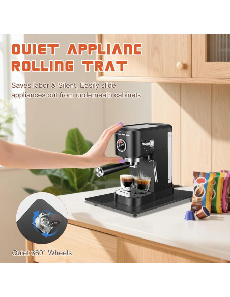 Bandeja Deslizante de Acrílico JAYOBGO 24.9x35.6cm Negra