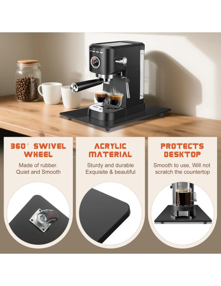 Bandeja Deslizante de Acrílico JAYOBGO 24.9x35.6cm Negra