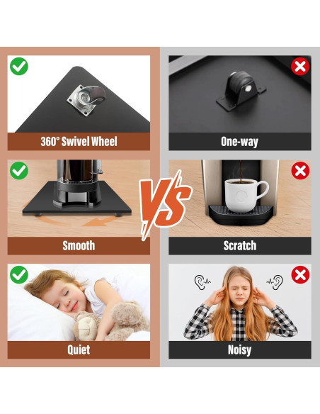 Bandeja Deslizante de Acrílico JAYOBGO 24.9x35.6cm Negra