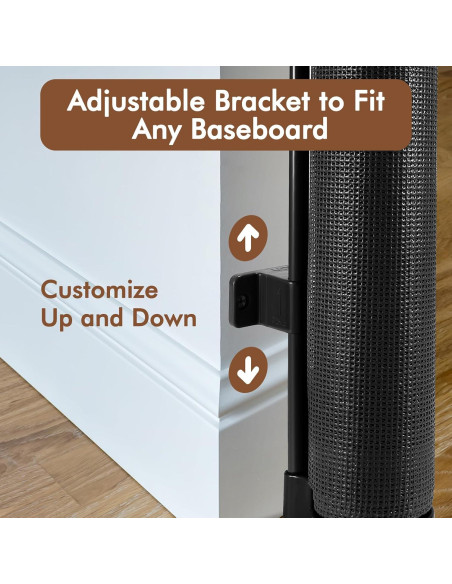 Puerta Retráctil para Mascotas Bingguz 1.22m x 1.40m Negra Puerta Retráctil para Mascotas Bingguz 1.22m x 1.40m Negra