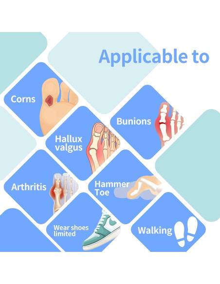 Corrector de Juanetes POSEE P70 - Calcetines Ajustables Medianos