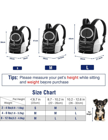 Mochila Transportadora Pawaboo para Perros y Gatos Pequeños S