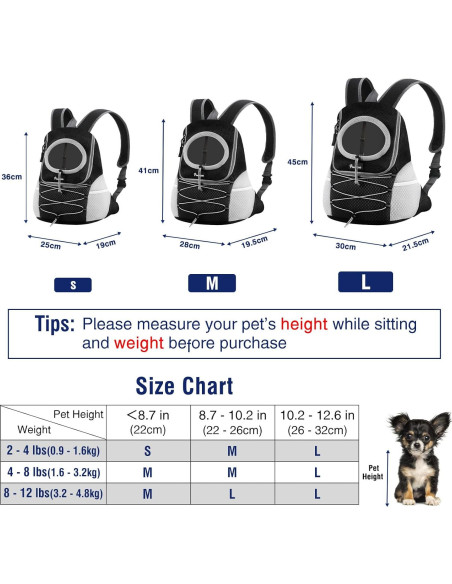 Mochila Transportadora Pawaboo para Perros y Gatos Pequeños S