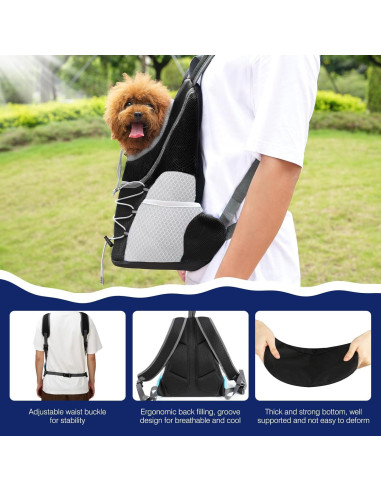 Mochila Transportadora Pawaboo para Perros y Gatos Pequeños S