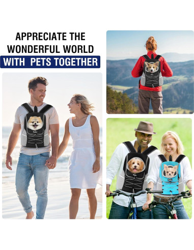 Mochila Transportadora Pawaboo para Perros y Gatos Pequeños S