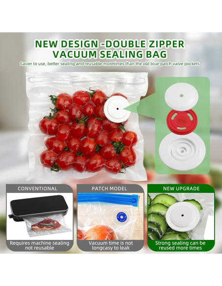 Sellador al vacío portátil Istarziberlla ZB-S10 con 30 bolsas