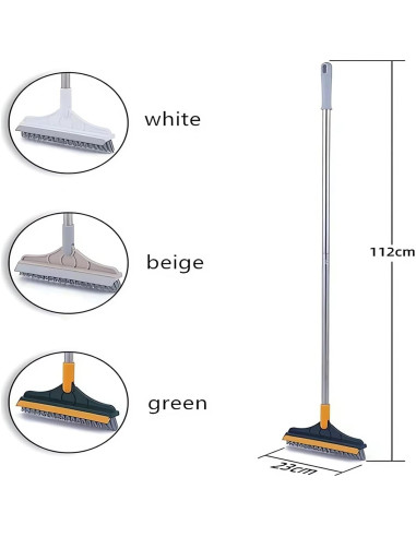 Cepillo de limpieza 2 en 1 Webahow con raspador - Verde