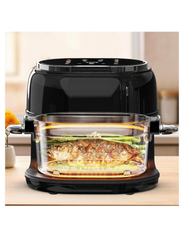 Freidora de aire Kaitol KAF002 de 6.5L con vidrio visible 8 en 1