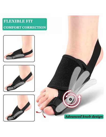 Corrector de Juánete YHOUMEW Pie Izquierdo Ajustable Alivio Dolor