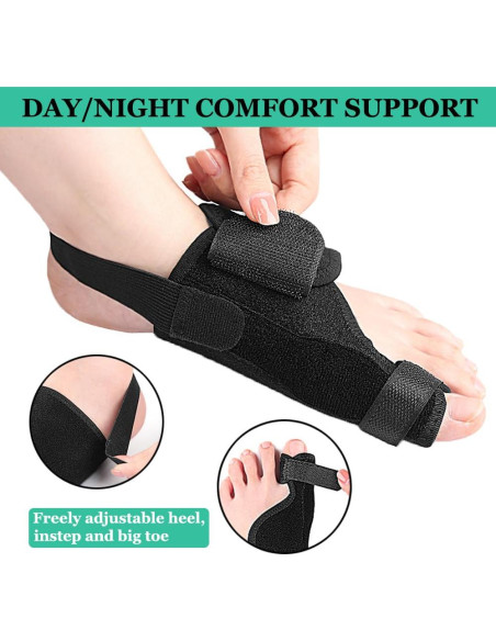 Corrector de Juánete YHOUMEW Pie Izquierdo Ajustable Alivio Dolor