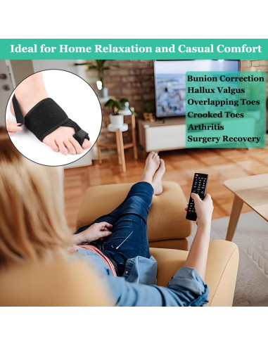 Corrector de Juánete YHOUMEW Pie Izquierdo Ajustable Alivio Dolor