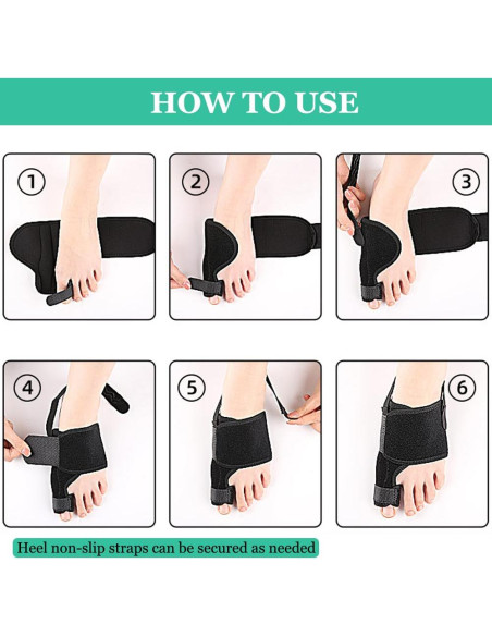 Corrector de Juánete YHOUMEW Pie Izquierdo Ajustable Alivio Dolor