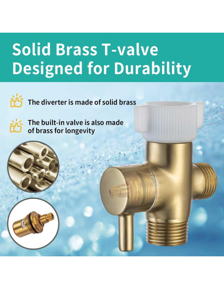 Rociador de Bidet Manual Barrock Dorado Cepillado con Manguera