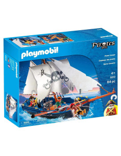 Barco Pirata Playmobil 5810 con Cañón y Flotante 84 Piezas
