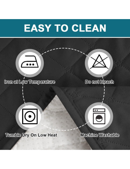 Funda de Sofá Impermeable Turquoize para Silla 58.42 cm Negra