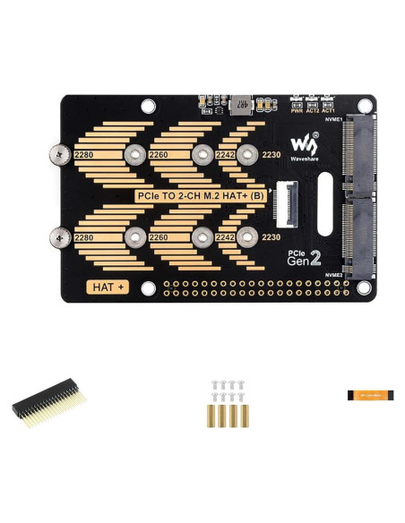 Adaptador M.2 a PCIe Tipo B Coolwell para Raspberry Pi 5