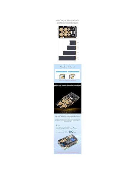 Adaptador M.2 a PCIe Tipo B Coolwell para Raspberry Pi 5