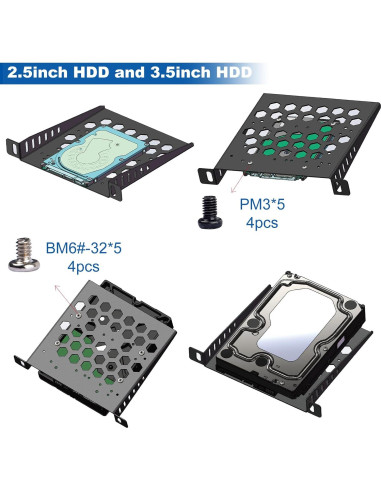 Estante de Rack Ventilado GeeekPi 0.5U para DeskPi RackMate TT