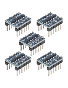 Convertidor de Nivel Lógico Bidireccional AITIAO 4 Canales 3.3V-5V